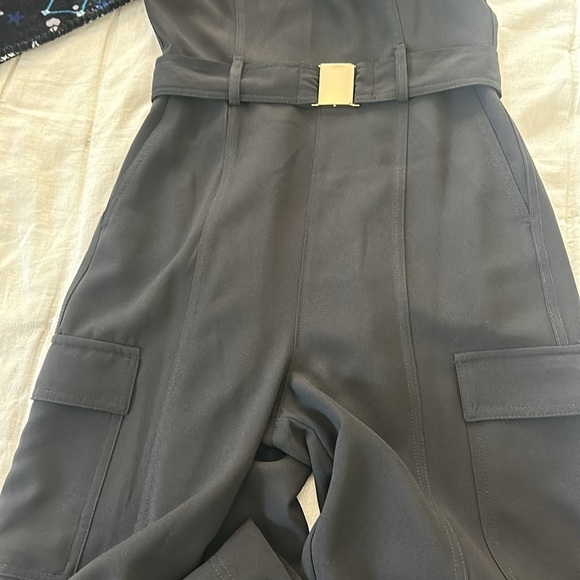 Zara black cargo jumpsuit - Picture 5 of 6